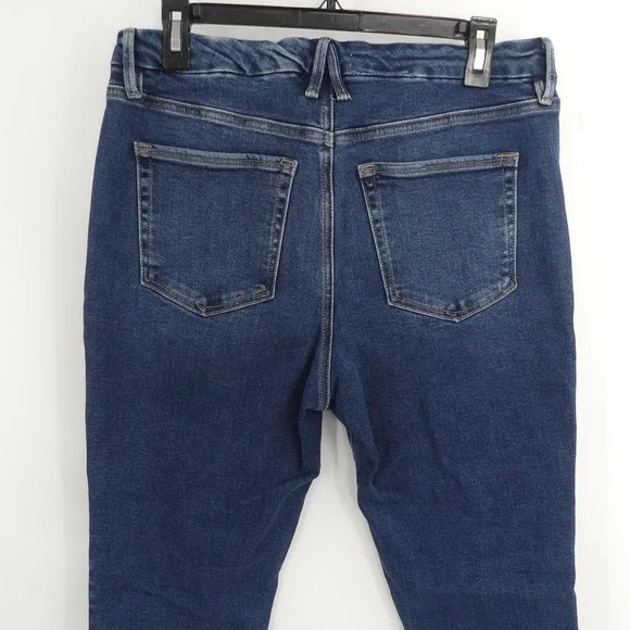 Good American Ankle Jeans Women's 14/32 Blue Skinny Stretch Denim 5-Pocket - Picture 5 of 7